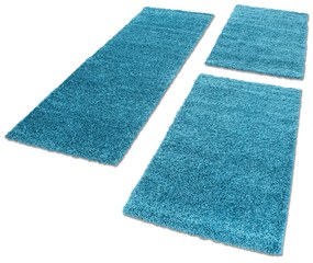 Ayyildiz, AKCIA: 👣🛡️200x290 cm Kusový koberec Life Shaggy 1500 tyrkys + protišmyková úprava, modrá, obývacia izba
