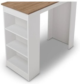 Barový stôl s doskou v dubovom dekore 52x120 cm Peru - Marckeric