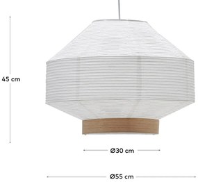 Biele tienidlo ø 55 cm Hila – Kave Home