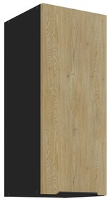 Horná kuchynská skrinka Carminia 30 G-72 1F (dub cremona + čierna). Akcia -14%. Vlastná spoľahlivá doprava až k Vám domov. 1128012