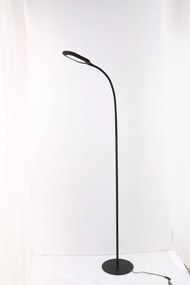 NIPEKO Stojacia stmievateľná LED lampa, 10W, teplá-studená biela, 140cm, čierna