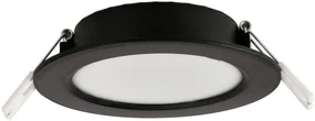 BERGE LED panel zapustený okrúhly 6W - 660lm - 4000K - čierny