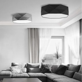 Stropné svietidlo KANTOOR 4xE27/60W/230V čierna