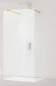 Sprchová zástena Walk-in 90 cm SAT vo farbe profilu zlatá SATBWI90ZAVZ