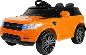 LEAN CARS Elektrické autíčko HL1638 s diaľkovým ovládaním, MP3 a LED svetlom oranžové