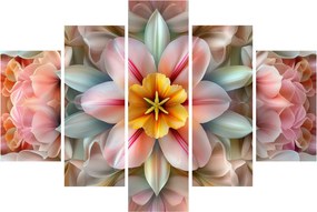 Obraz - Kaleidoskopický kvet (150x105 cm)