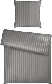 XXXLutz POSTEĽNÁ BIELIZEŇ satén strieborná 135/200 cm Dieter Knoll - Online Only bytové doplnky - 008105035301