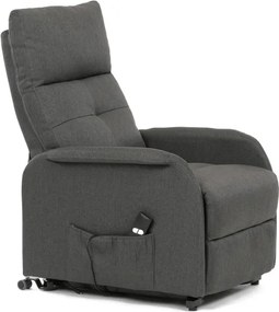 Polohovacie kreslo sivé, elektrické TV-5482 GREY2