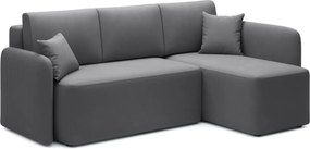 AKCIA Tmavosivá rohová sedacia súprava HADSON pravý roh II. akosť Varianta: Pravý roh