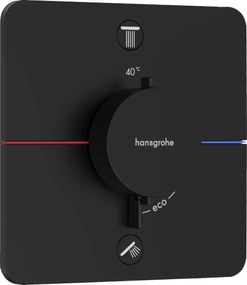Hansgrohe ShowerSelect Comfort Q, termostat pod omietku pre 2 spotrebiče, čierna matná, HAN-15583670