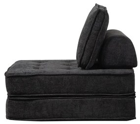 Rozkladacia penová sofa CALMERO - čierna