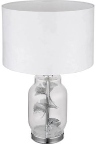 Globo 24141C - Stolná lampa GINKO 1xE27/40W/230V biela