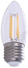 Dekoračná LED žiarovka E27 teplá 2700k 4w 520 lm sviečka