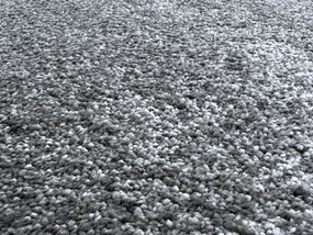 Vopi, Kusový koberec Laguna tmavo šedá štvorec, 133x133, šedá, obývacia izba