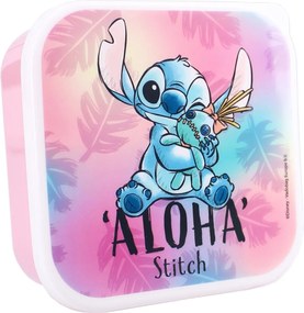 Desiatové boxy Lilo &amp; Stitch - motív Aloha – sada 3 ks