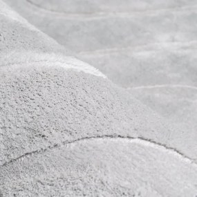 Kúpeľňový koberček WAVES 400 svetlosivý