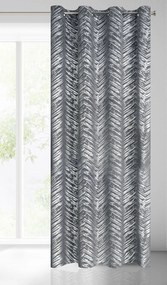 ZATEMŇOVACÍ ZÁVES NA KRÚŽKOCH SARA 140X250 CM STRIEBORNÁ