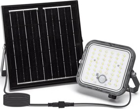 Aigostar - LED stmievateľný solárny reflektor s čidlom LED/80W/3,4V IP66 + DO