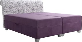 Čalúnená posteľ DALAS, 200x180, levanduľa + fialová (levanduľa 3741/104 + art14861)