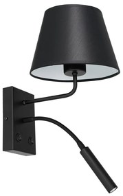 Luminex Nástenná lampa ARDEN 1xE27/60W+1xG9/8W/230V čierna/biela LU3482
