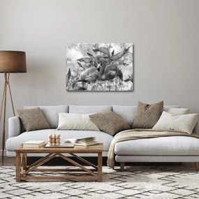 Obraz - Plameniaky graffiti (70x50 cm)