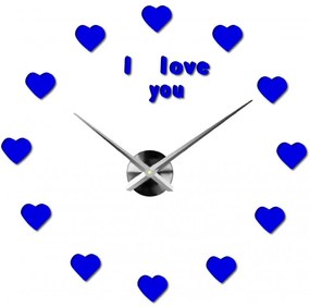 Moderné nalepovacie nástenné hodiny | 3D hodiny 12P014-Wanduhr HEU-