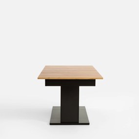 Jedálenský rozkladací stôl Venetto 160/410 cm dub Craft zlatý/čierny
