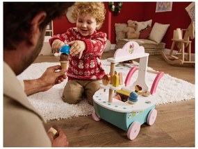 lupilu®  Drevený zmrzlinársky vozík/Pec na pizzu (zmrzlinársky vozík)  (100394095)