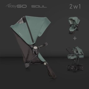 Hlboký kočík 1v1 EasyGo Soul Pearl