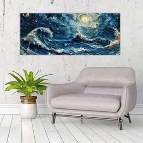 Obraz - Maľba oblohy a mora (120x50 cm)