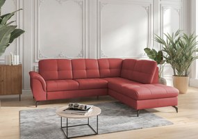 XXXLutz ROHOVÁ SEDAČKA, textil, koža, červená Sit & More - Sedačky - 00014401631H