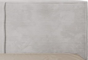 Posteĺ Inez 180x200 cm, svetlo šedá štrukturovaná látka