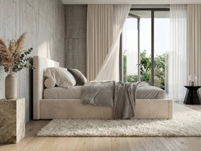 Čalúnená posteľ s úložným priestorom HILTON 140x200 - kašmírová