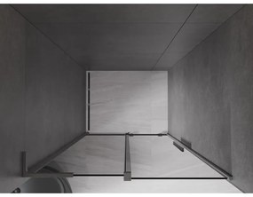 Mexen Velar L, posuvné sprchové dvere do otvoru 110 cm, 8mm šedé sklo, grafit brúsený, 871-110-003-41-66