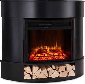 Klarstein Loloru, elektrický krb, ohrievač, 900/1800 W, týždenný časovač, diaľkové ovládanie