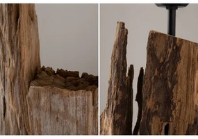 Stojaca lampa 41043 Barracuda 177cm Čierna Drevo Acacia - Komfort-nábytok
