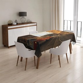 Sablio Obrus Električka v historickom meste - 130x130 cm