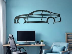 drevko Drevený obraz na stenu BMW M4 Rozmer obrazu: 25 x 86 cm, Farba dekorácie: Čierna