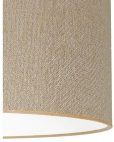 Duolla - Prisadený luster ROLLER ECO RECYCLING 1xE27/15W/230V pr. 45 cm krémová