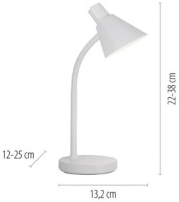 JUST LIGHT. 11248-16 - LED flexibilná stolová lampa PIXIE LED/4,5W/230V biela
