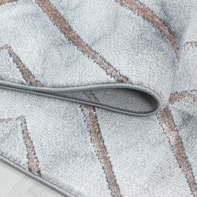 Ayyildiz, Kusový koberec Naxos 3811 bronze, 140x200, šedá, kancelária