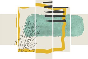 Obraz - Abstraktné listy N⁰2 (150x105 cm)