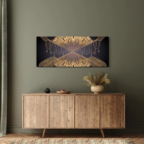 Obraz - Zlatá mandala s šípmi (120x50 cm)