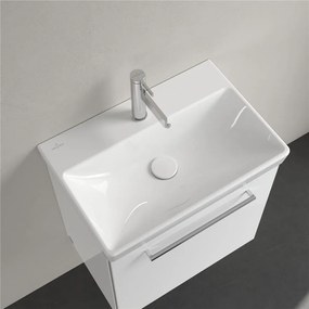 VILLEROY &amp; BOCH Avento Compact závesné umývadlo s otvorom, s prepadom, 550 x 370 mm, biela alpská, 4A005501