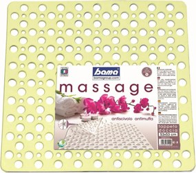 BAMA Protišmyková podložka do sprchy 53 x 53 cm, béžová