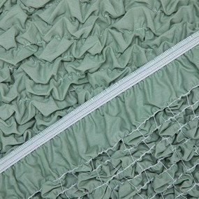 Bielastické poťahy FUCO biobavlna mätové dvojkreslo (š. 120 - 160 cm)