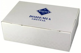 Bohemia Jihlava ručne maľované poháre na whisky Lisboa Black and Mate 350 ml 6KS