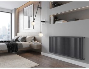 Mexen, panelový radiátor Mexen C21 500 x 800 mm, bočné pripojenie, 886 W, antracit - W421-050-080-66