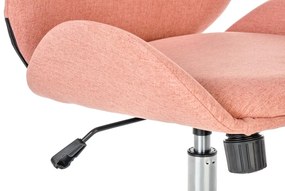 Kancelárska otočná stolička FALCAO — látka, ružová