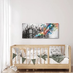 Obraz - Priemyselný život (120x50 cm)